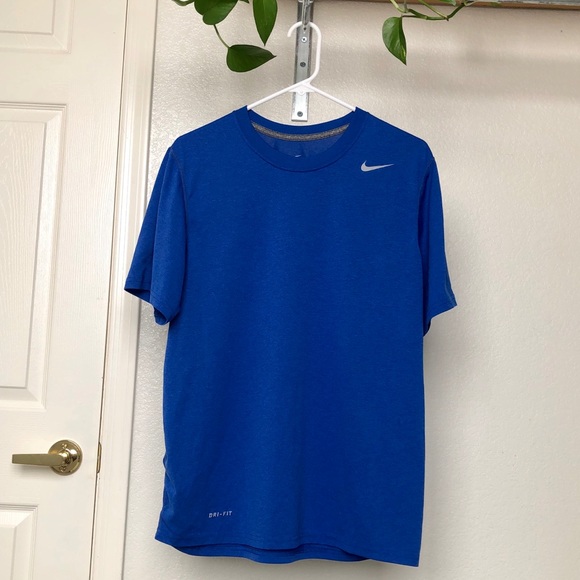 Men’s Blue Nike Dri-Fit Shirt - Picture 1 of 5
